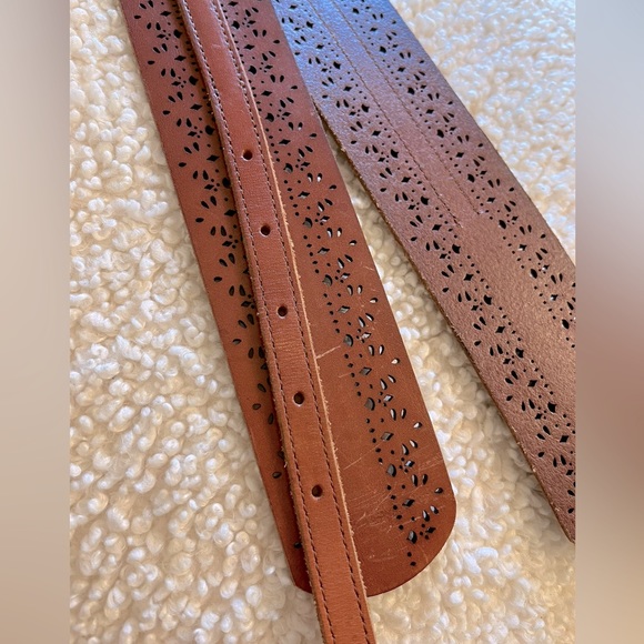 Anthropologie leather with elastic belt. - Picture 5 of 7